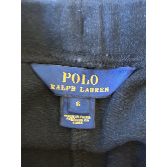 POLO RALPH LAUREN AUTHENTIC BOYS 6 ORIGINAL JOGGER PANTS Black Sweatpants Size 6 - Picture 5 of 14
